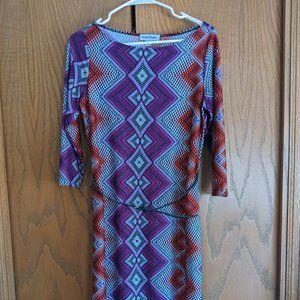 geometrical patterned dress size M